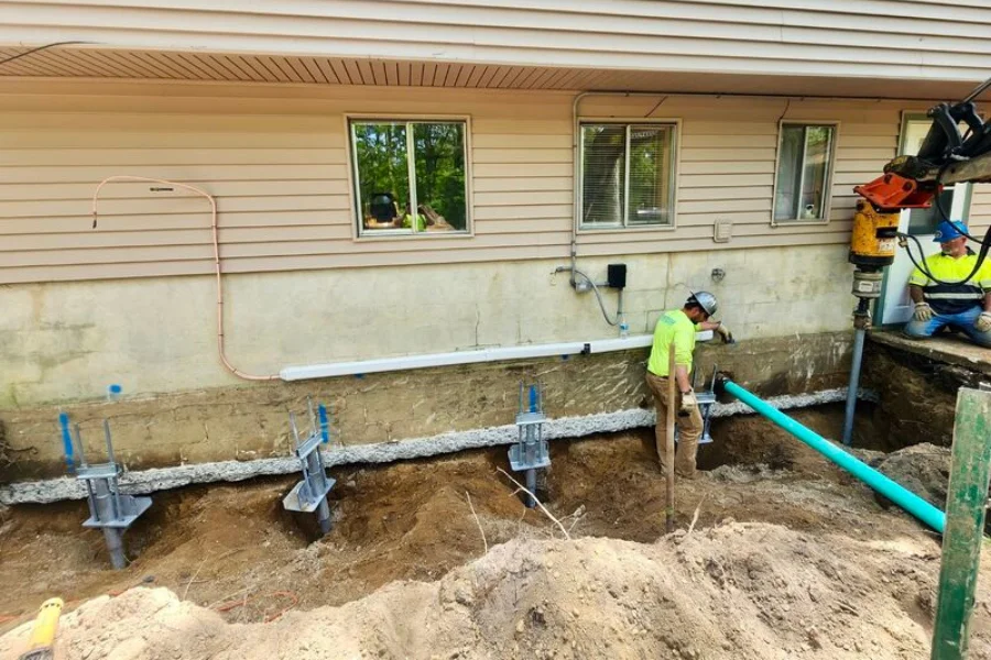 Helical Pier Installation in Monroe, LA